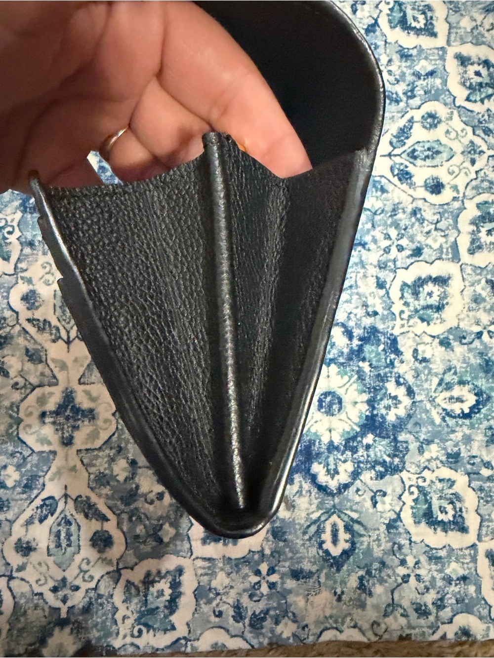 Louis Vuitton Black Monogram Empreinte Envelope Clutch Wallet with Gold Snap - Picture 8 of 14